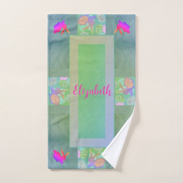 Easter Bunny Eggs  Bath Towel Set (Hand Towel)