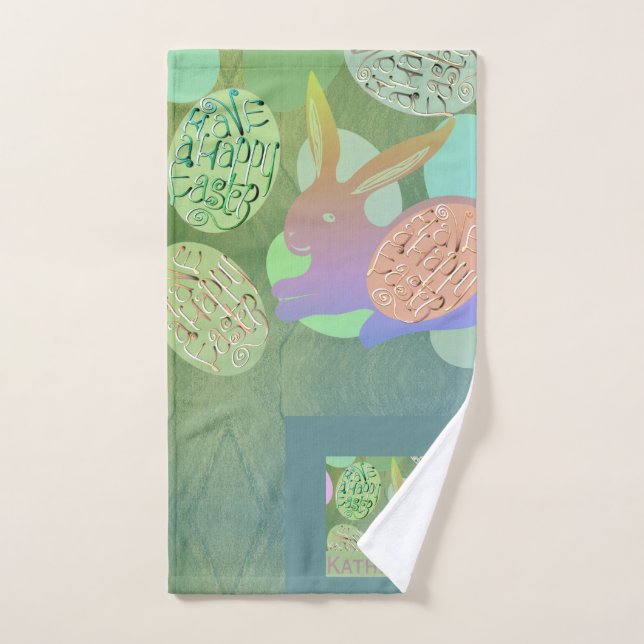 Easter Bunny Eggs  Bath Towel Set (Hand Towel)