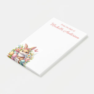 Easter Bunny, Eggs, Flowers and Butterflies  Post-it Notes