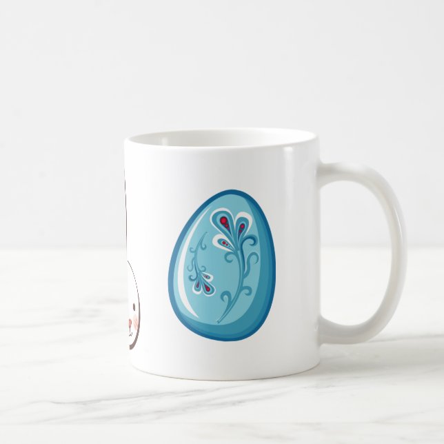 Easter Bunny & Eggs Mug (Right)