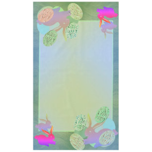 Easter Bunny & Eggs Tablecloth
