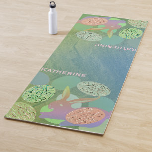 Easter Bunny Eggs Yoga Mat