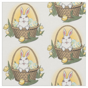 Easter Bunny Fabric Easter Fabrics Personalised