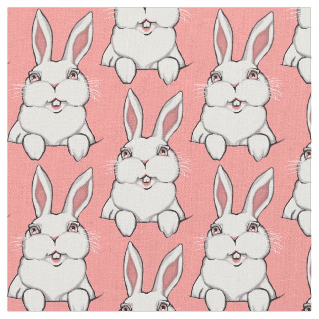 Easter Bunny Fabric Easter Fabrics Personalised (Close Up)