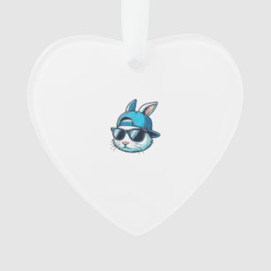 Easter Bunny Face Baseball Cap Sunglasses Rabbit B Ornament