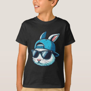Easter Bunny Face Sell Cap Sungles Rabbit Boys Kid T-Shirt