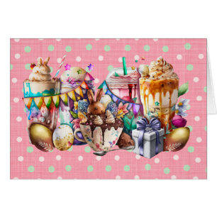 Easter Bunny Fancy Coffee Drinks