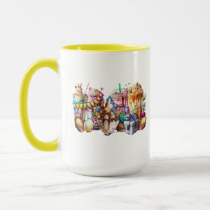 Easter Bunny Fancy Coffee Drinks Mug