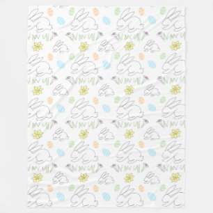 Easter Bunny Fleece Blanket