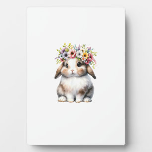 Easter Bunny for Women Girls - Easter Bunny Flower Plaque