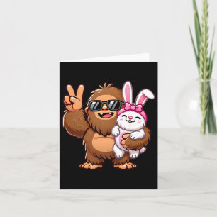 Easter Bunny Funny Easter Day Sasquatch  Card