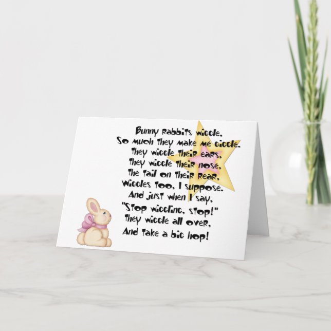 Easter Bunny Funny Easter Holiday Card (Front)