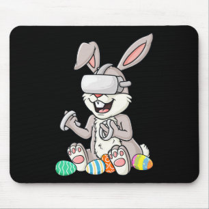Easter Bunny Gamer Eggs Fun Gaming Toddler Boys Ki Mouse Pad