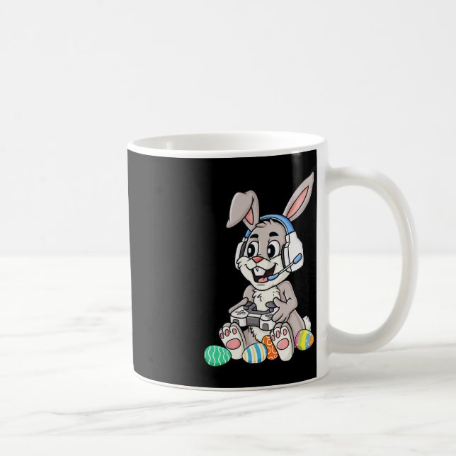 Easter Bunny Gamer Fun Eggs Gaming Toddler Boys Ki Coffee Mug (Right)