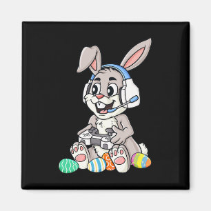 Easter Bunny Gamer Fun Eggs Gaming Toddler Boys Ki Magnet