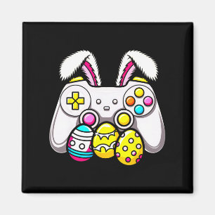Easter Bunny Gamer Gamepad Eggs Gaming For Kids Bo Magnet