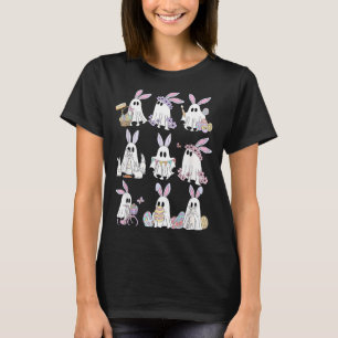 Easter Bunny Ghost Spooky Easter Day Rabbit Lover T-Shirt