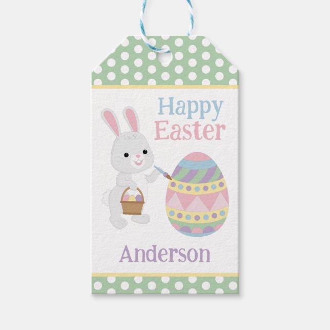 Easter Bunny Gift Tags (Front)