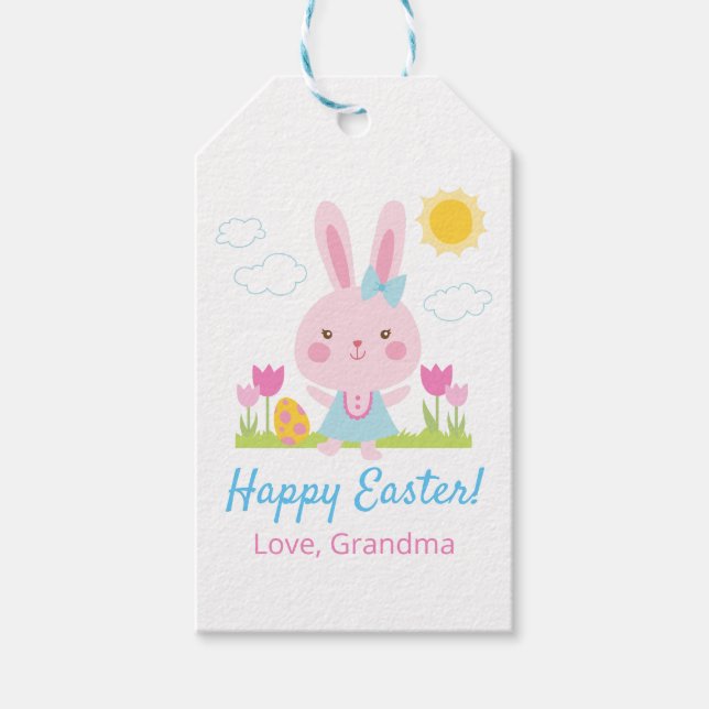 Easter Bunny Gift Tags (Front)