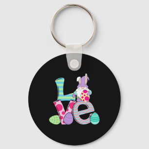 Easter Bunny Gnome Funny Easter Day Eggs Bunny Gno Key Ring