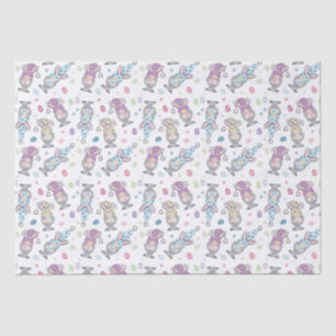 Easter Bunny Gnome Pattern Tissue Paper