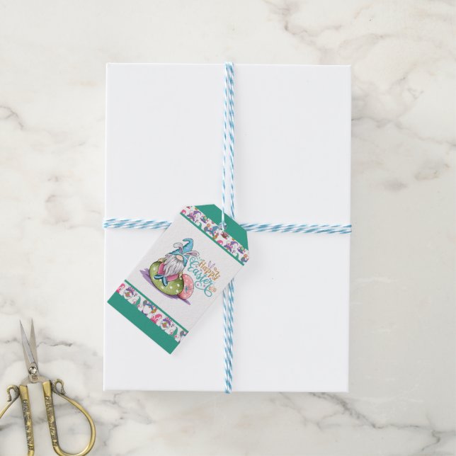 Easter Bunny Gnomes Gift Tags (With Twine)