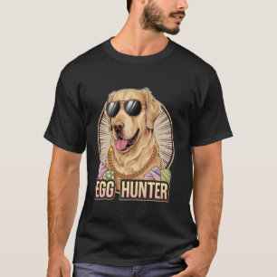 Easter Bunny Golden Retriever Egg Hunter Dog Lover T-Shirt