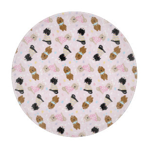 Easter Bunny Goldendoodle Dogs Cutting Board