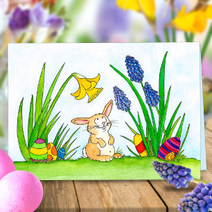 Easter Bunny greeting card by Nicole Janes