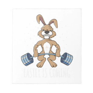 Easter Bunny Happy Easter Bodybuilding Notepad