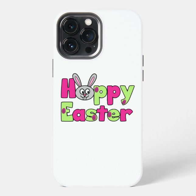 Easter Bunny Happy Easter Eggs iPhone Case (Back)