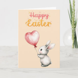 EASTER BUNNY HEART DIGITAL DOWNLOAD CARD
