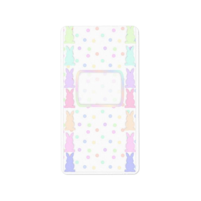 Easter Bunny Hersheys Miniature Candy bar wrap Label (Front)