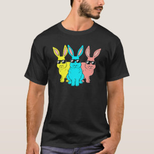 Easter Bunny Hip Hop Trio Bunnies Boys Girls Kids T-Shirt