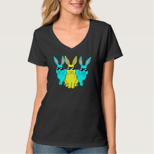 Easter Bunny Hip Hop Trio Bunnies Funny Boys Girls T-Shirt