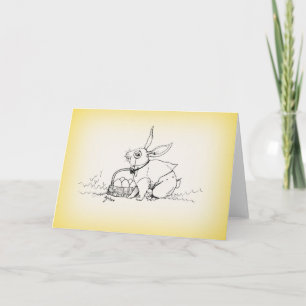Easter bunny holiday card