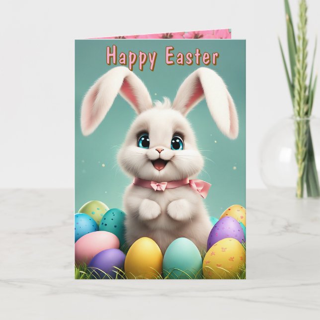 Easter Bunny Holiday Card (3) (Front)