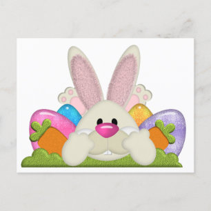 Easter Bunny Holiday Postcard