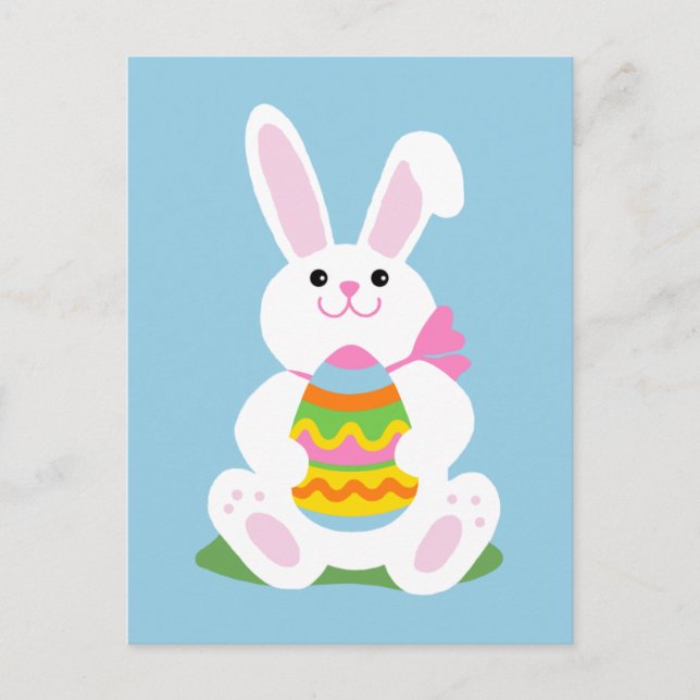 Easter Bunny Holiday Postcard (Front)