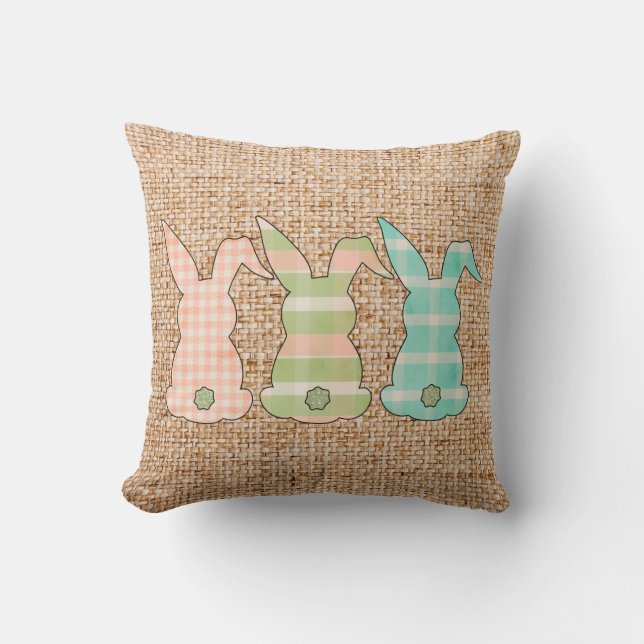 Easter Bunny Home Decor Cushion (Front)