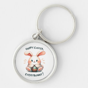 Easter Bunny Hoppy Easter, Everybunny! Key Ring