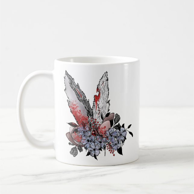Easter Bunny Horror Coffee Mug (Left)