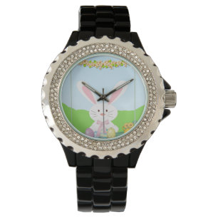 Easter bunny illustration watch