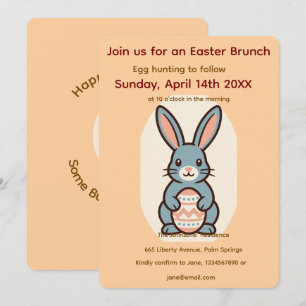 Easter Bunny Image Frame Invitation