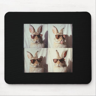 Easter Bunny In The Vintage Photo Machine Style1  Mouse Pad