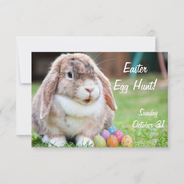 Easter Bunny Invitation (Front)