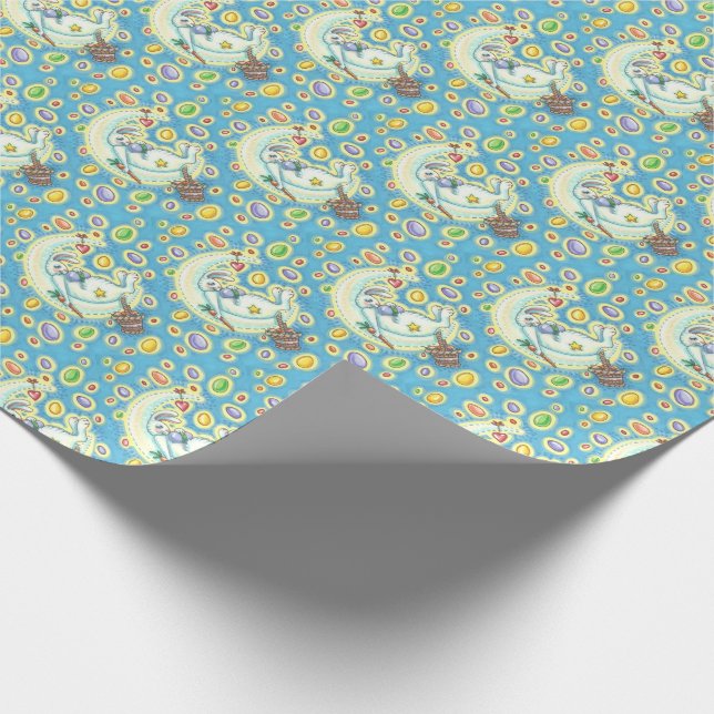 EASTER BUNNY JELLY BEAN DREAMS WRAPPING PAPER (Corner)
