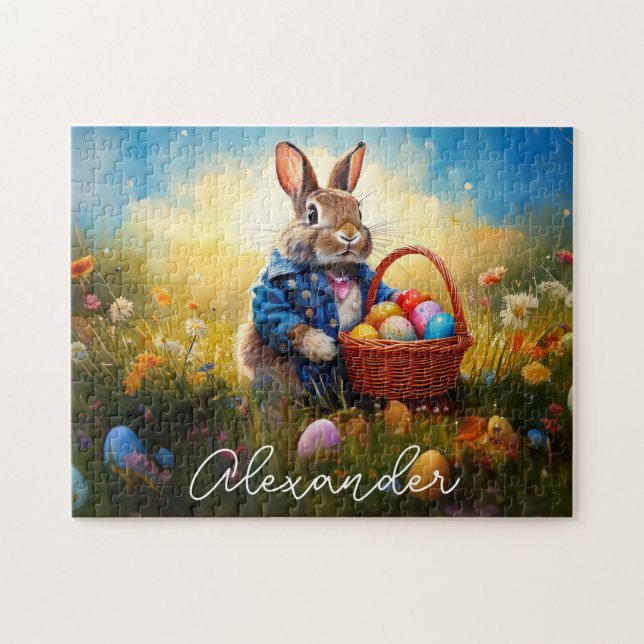 Easter Bunny Jigsaw Puzzle (Horizontal)