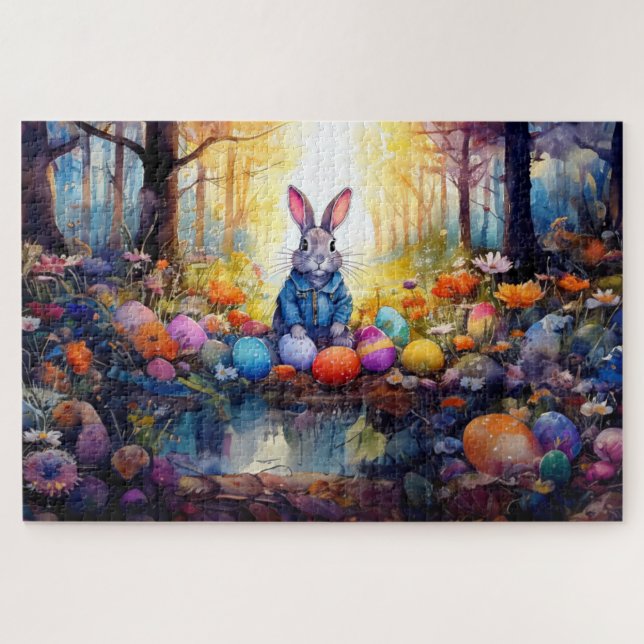 Easter Bunny Jigsaw Puzzle (Horizontal)