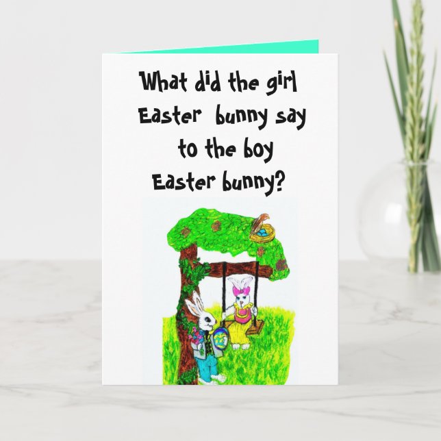 EASTER BUNNY JOKE card (Front)